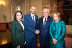 Фотофакт. Тихановские встретились с президентом Германии